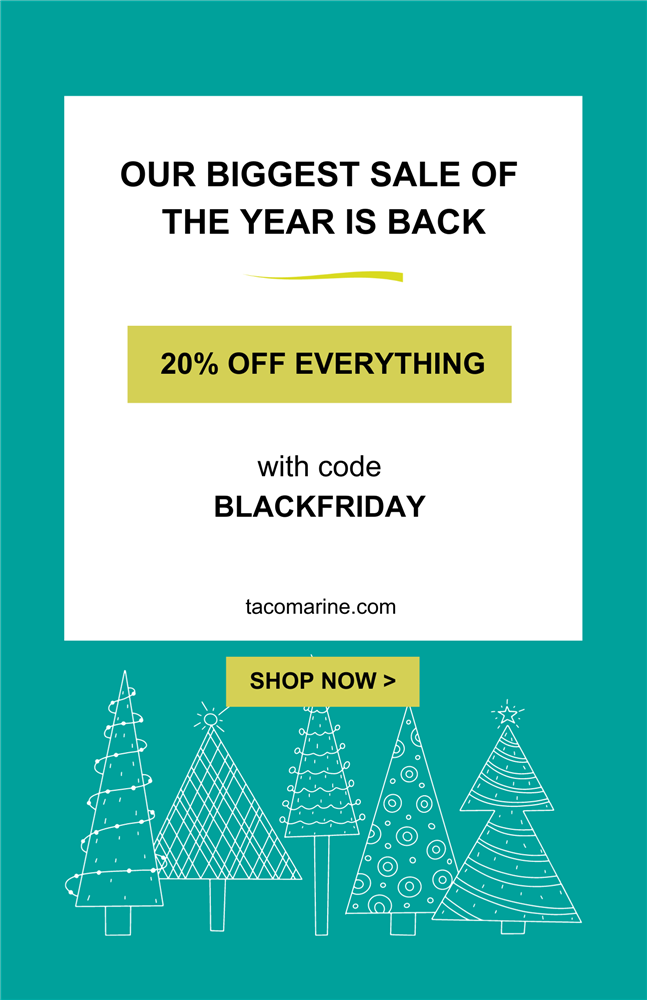 TACO Marine, 2024 Black Friday Sale - 20% Off Everything! TACO Marine