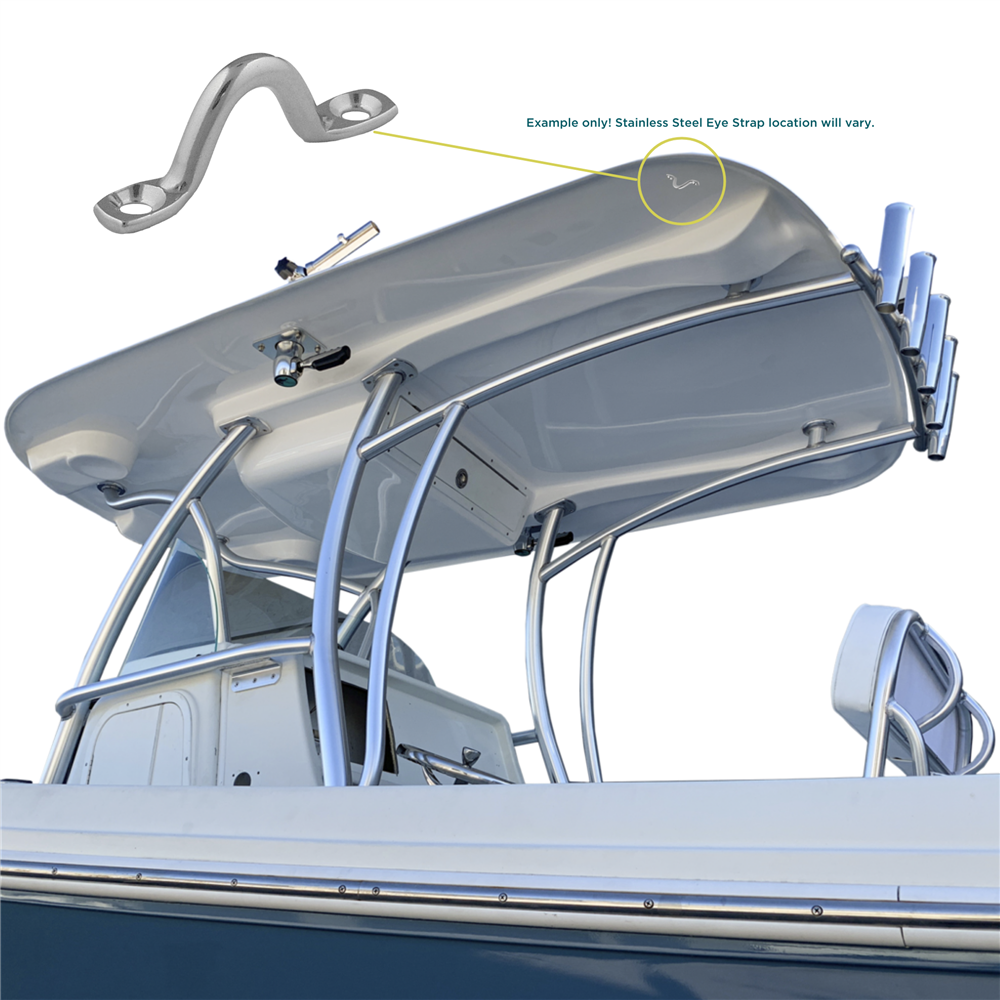 Example of how to use our fishing rod holders on a pontoon boat