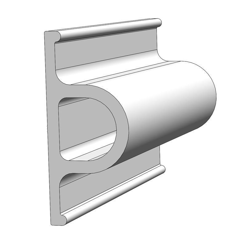 TACO Marine V11-0948 3-3/8’’ x 1-1/2’’ Dock Bumper flexible vinyl rub rail render