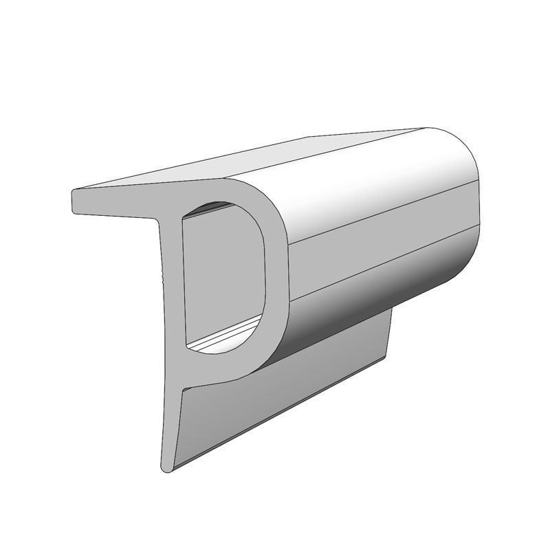 TACO Marine V11-0961 2-1/4’’ x 1-7/8’’ Dock Bumper flexible vinyl rub rail render