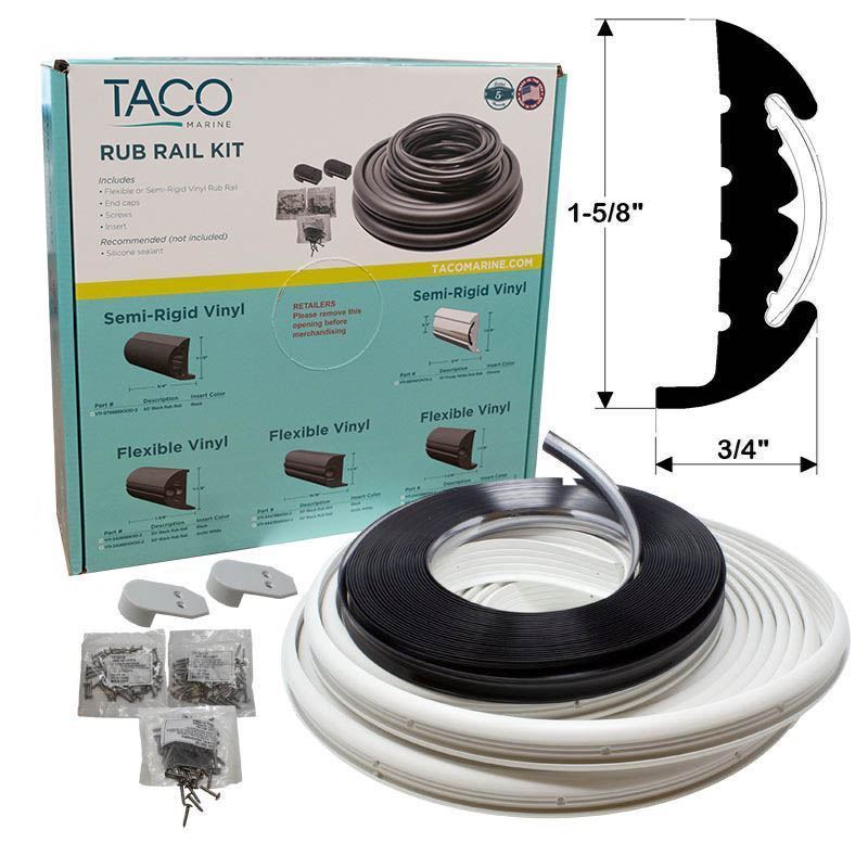 TACO Marine V11-9811 Kit Semi-Rigid Vinyl Rub Rail Kit 1-5/8’’ x 3/4’’ render 1
