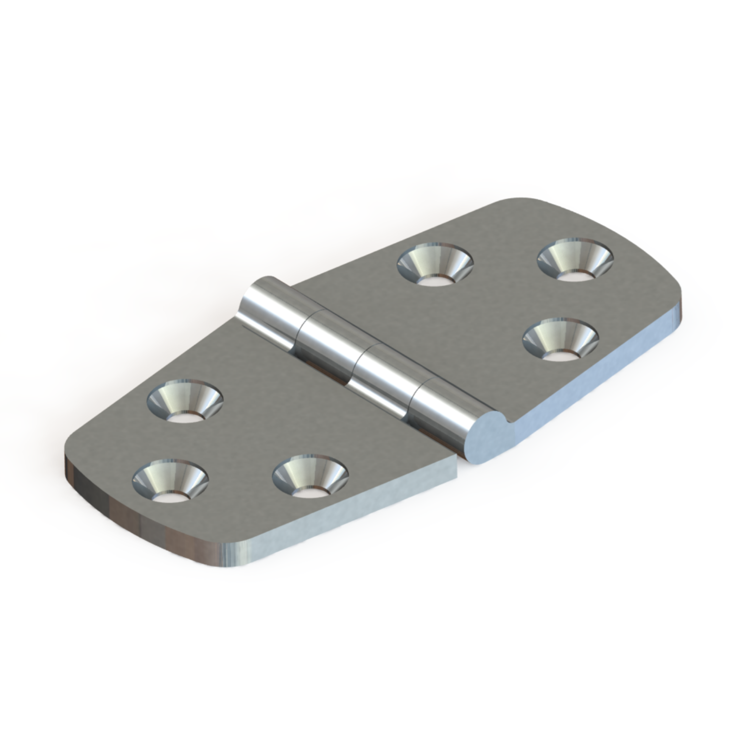 TACO Marine, hinges and latches, deck hinges, H30-1051, SS Cast Utility Hinge 3", Barrel Up, render