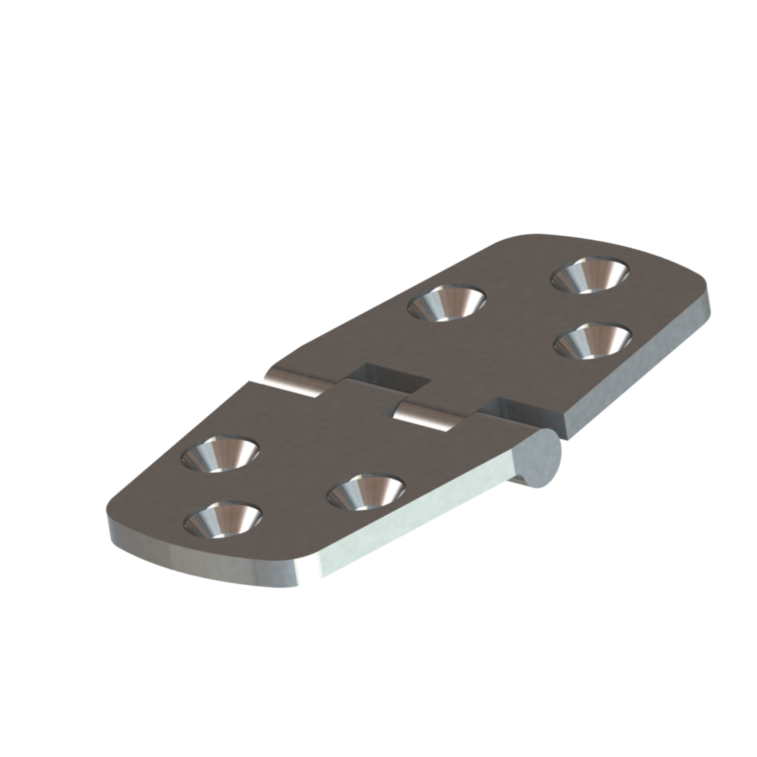 TACO Marine, hinges and latches, deck hinges, H30-1052, SS Cast Utility Hinge 3", BARREL DOWN, render