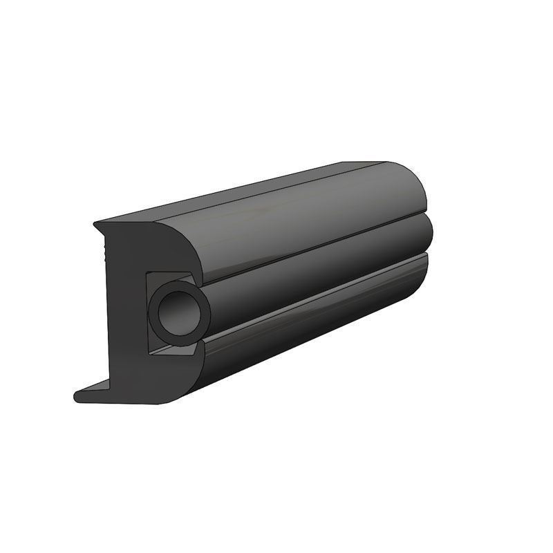 TACO Marine, flexible vinyl, V11-3447BKA50-1, 1-1/4’’ x  15/16’’ Flexible Rub Rail, render