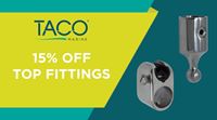 Take 15% OFF TACO Top Fittings