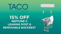 15% OFF the Neptune II Leaning Post & Backrest for a Limited Time!