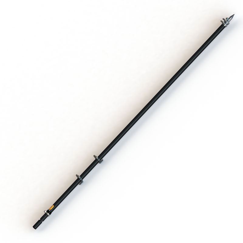 Taco 20' Carbon Fiber Twist & Lock Outrigger Poles f-GS-450, GS-500 & GS-1000 Bases - Black