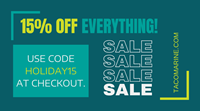 15% Off EVERYTHING on Buy TACO Direct