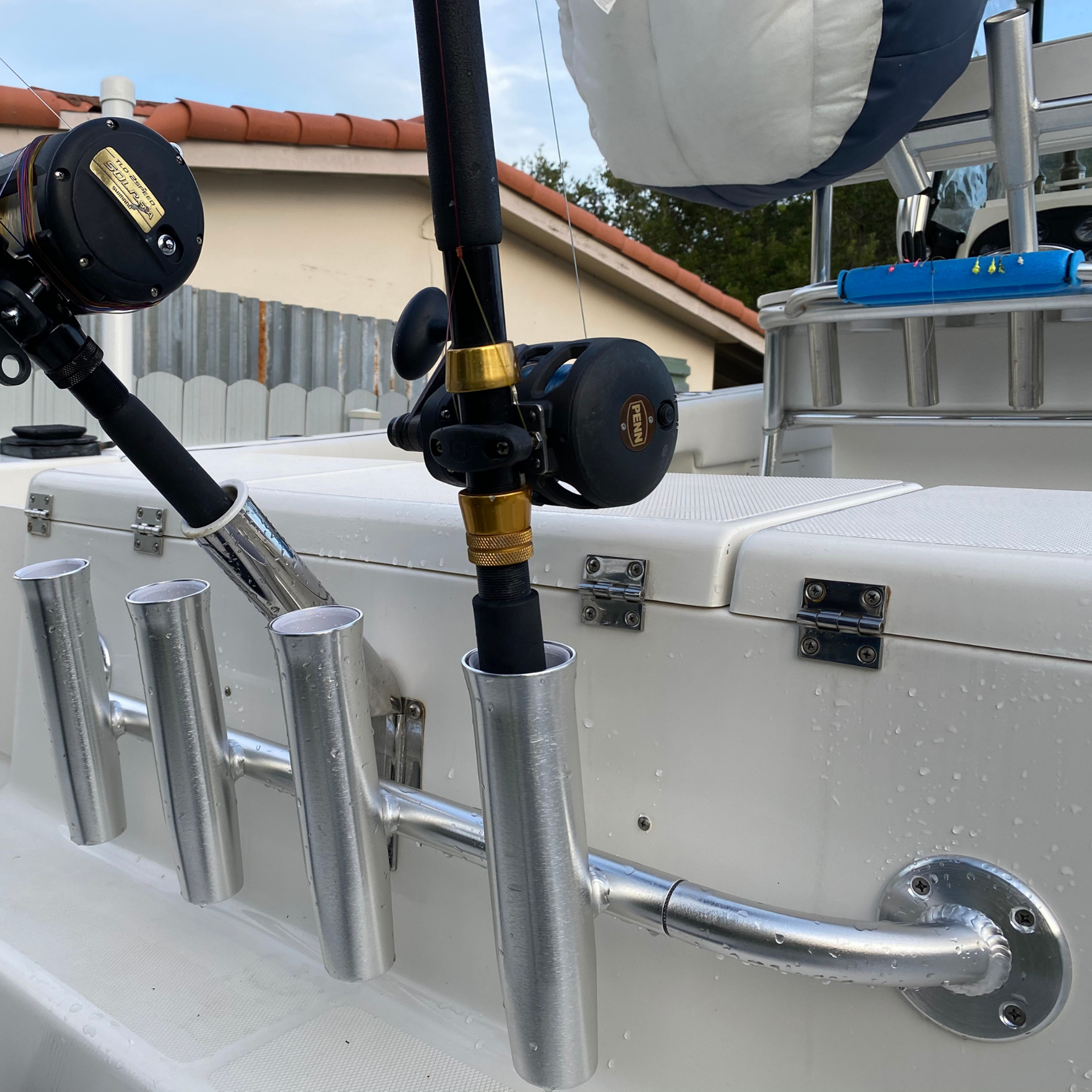  CREDSTAR Stainless Steel Fishing Rod Holders for Boat