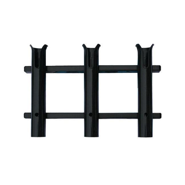 Portable Four Hole Bucket Rod Holder Accessories Boat Rod Rack Pole Tube  Boat Fishing Rod Rack Holder for Table Bank Fishing Boat black
