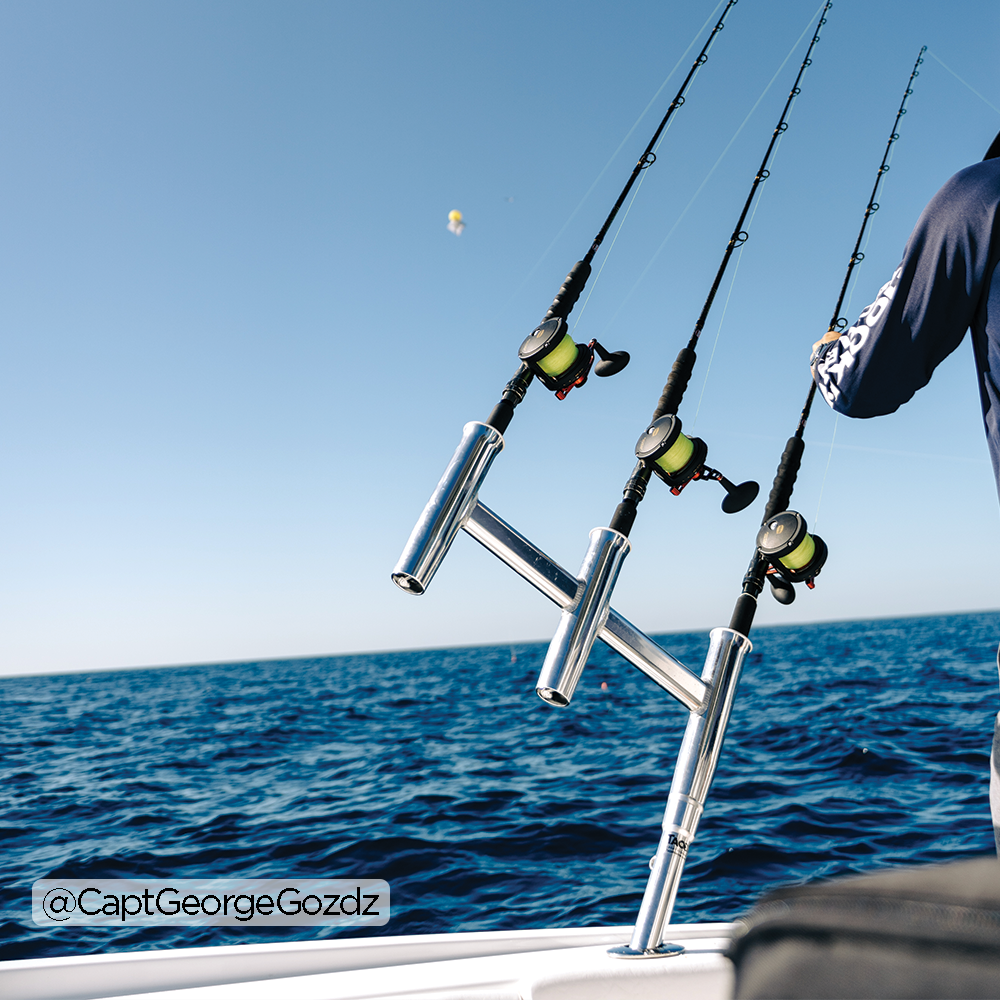HYDDNice Triple Rod Holder Highly Polished Stainless Steel 3 Tube Rod  Holder Trident Outrigger Stylish Rod Holder Kite Fishing Mount Fishing Rod  Holder : Sports & Outdoors 