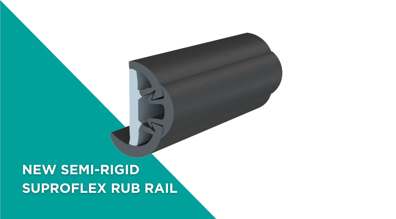 Introducing New Semi-Rigid SuproFlex Rub Rail – Debuting at IBEX