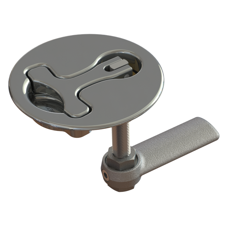 TACO Marine Round Stainless Steel Boat latch