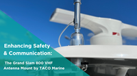 Enhancing Safety & Communication: The Grand Slam 800 VHF Antenna Mount by TACO Marine