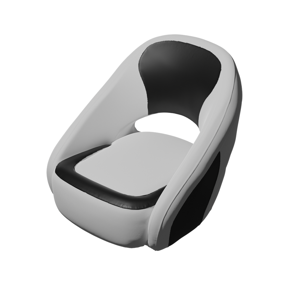 TACO Marine Caladesi Bucket Seat, premium boat bucket seat, white and black