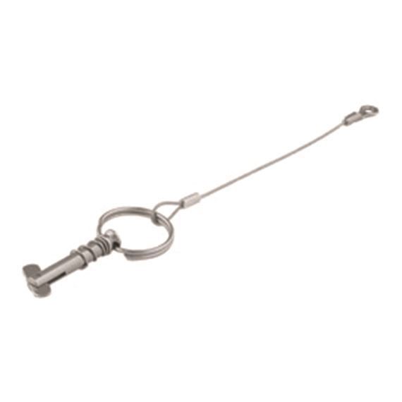 TACO Marine, standard top fittings, F13-0107T, Toggle Pin with 6" Lanyard & Tab, vector