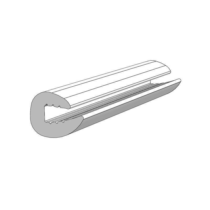 White Boat Knock-On Edge Trim With Metal Insert (15mm X 10mm) - 10 Meter Roll For Marine Panels