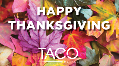 Happy Thanksgiving from TACO Marine