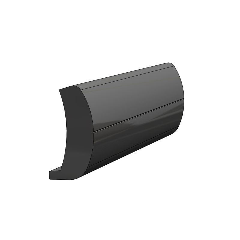 TACO Marine, rub rail, rigid vinyl, V21-0188BKA20D, 1-5/8’’ x 7/8’’ Rigid Rub Rail, render 1