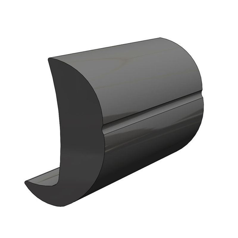 TACO Marine, rub rail, rigid vinyl, V21-0205BKA20D, 2-1/4’’ x 1-3/8’’ Rigid Rub Rail, render 1