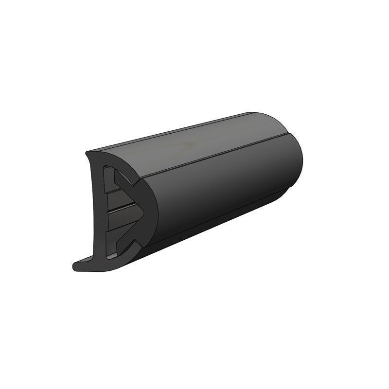 TACO Marine, rub rail, rigid vinyl, V21-9517BKA20D, 1-1/4’’ x 3/4’’ Rigid Rub Rail, render 1