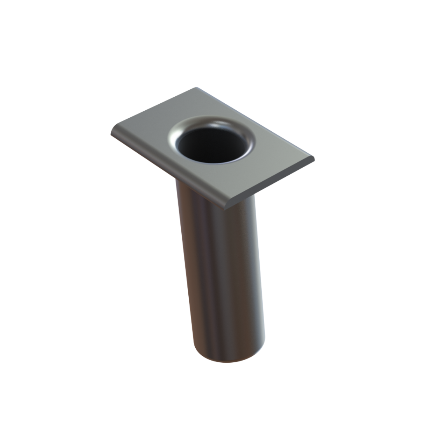 TACO Marine, tower fabrication, rod holder, F31-0750, Aluminum Rod Holder 10º Weld-On, 1-1/2" Inside DIA, rener