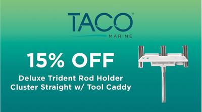 15% off TACO's Deluxe Trident Rod Holder Cluster Straight for a Limited Time!