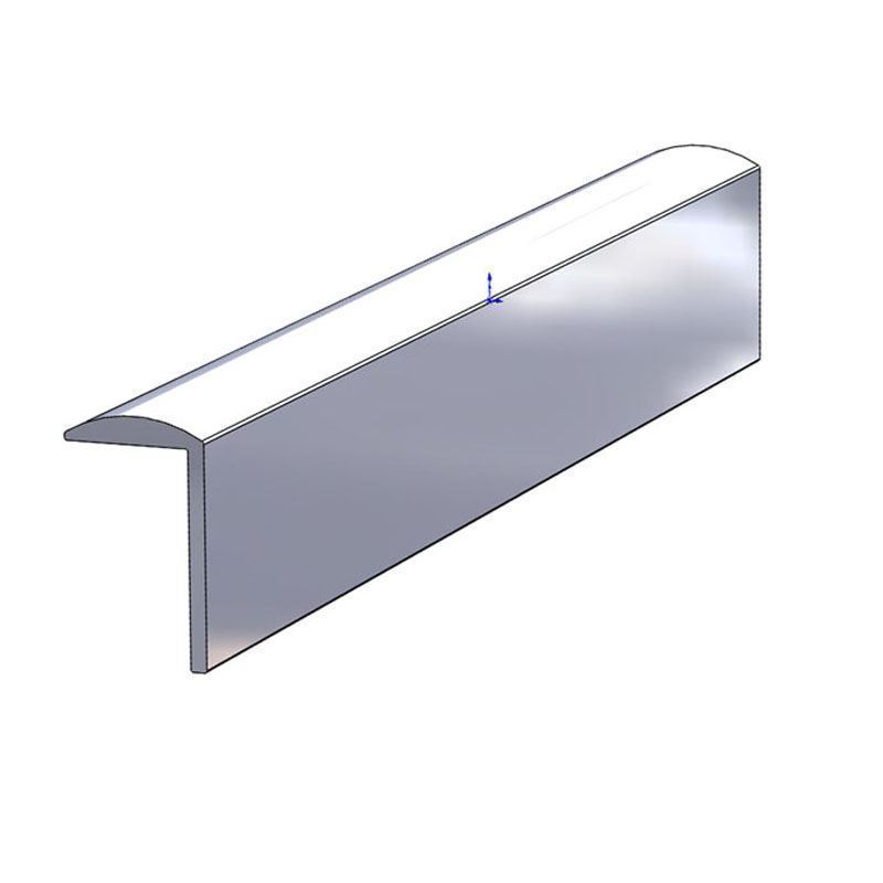 TACO Marine, trim and molding, aluminum molding, A50-0326TAL12D, 13/16" X 9/16" Aluminum Transom Trim, render