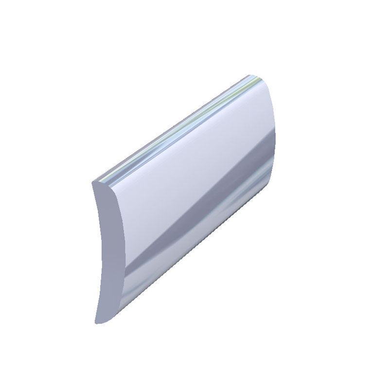 TACO Marine, trim and molding, aluminum molding, A51-0104TAL12D-A, 3/4"X 3/16" Aluminum Half Oval Edge Molding, render