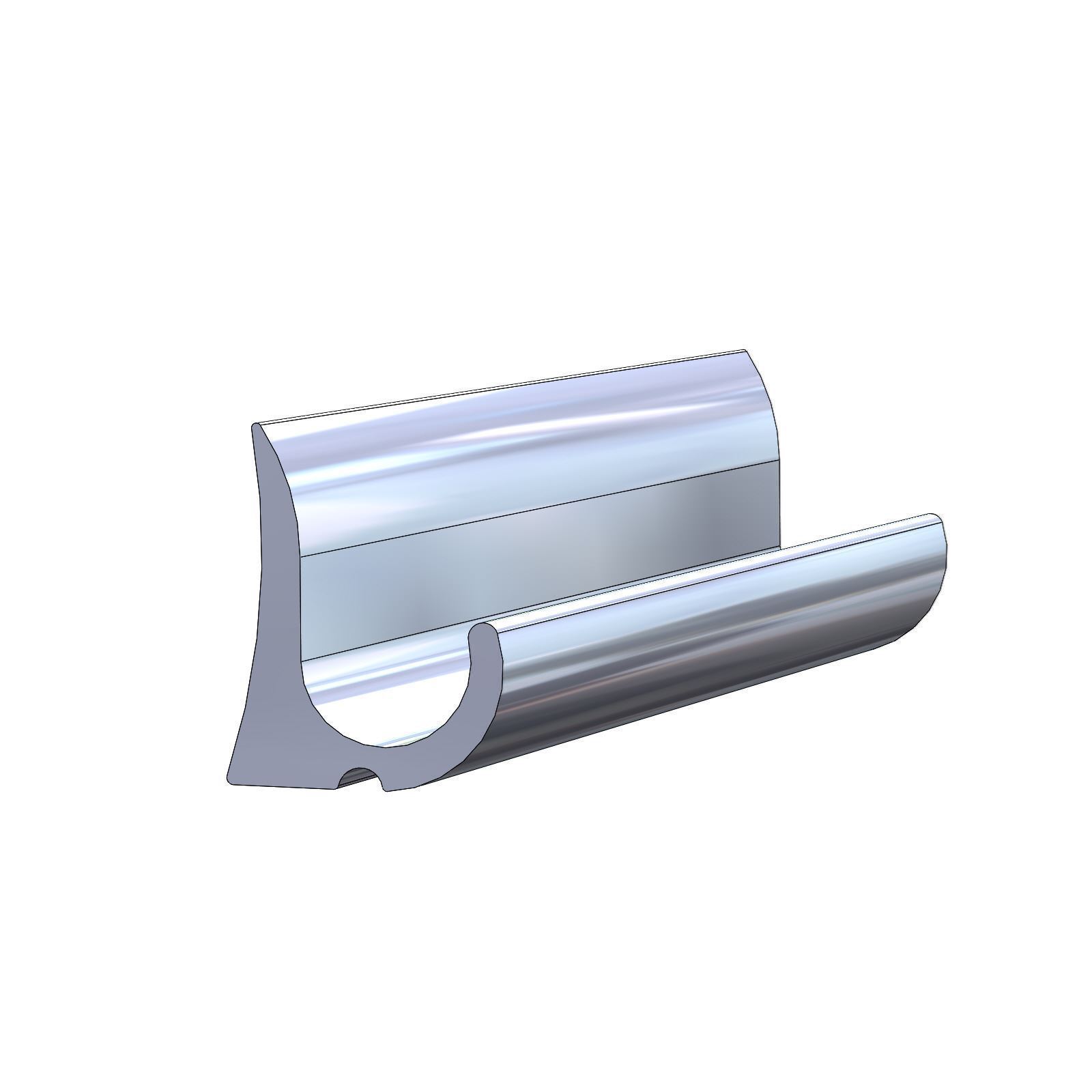 TACO Marine, trim and molding, aluminum molding, A51-0149TAL12D, 3/4’’ x 5/8’’ Aluminum Drip Molding, render