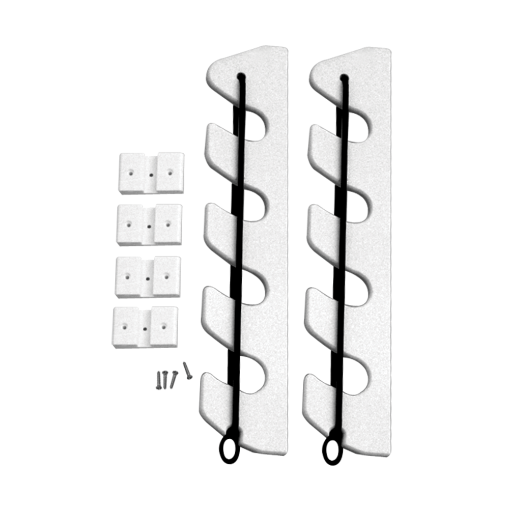 TACO Marine Revolving Rod Tip Holder & Stationary Rod Hanger Kit - Universal Fishing Rod Storage