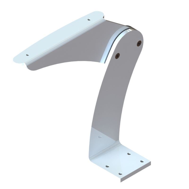 K10-0006B-SKW, | Powder-coated Sky White Armrest