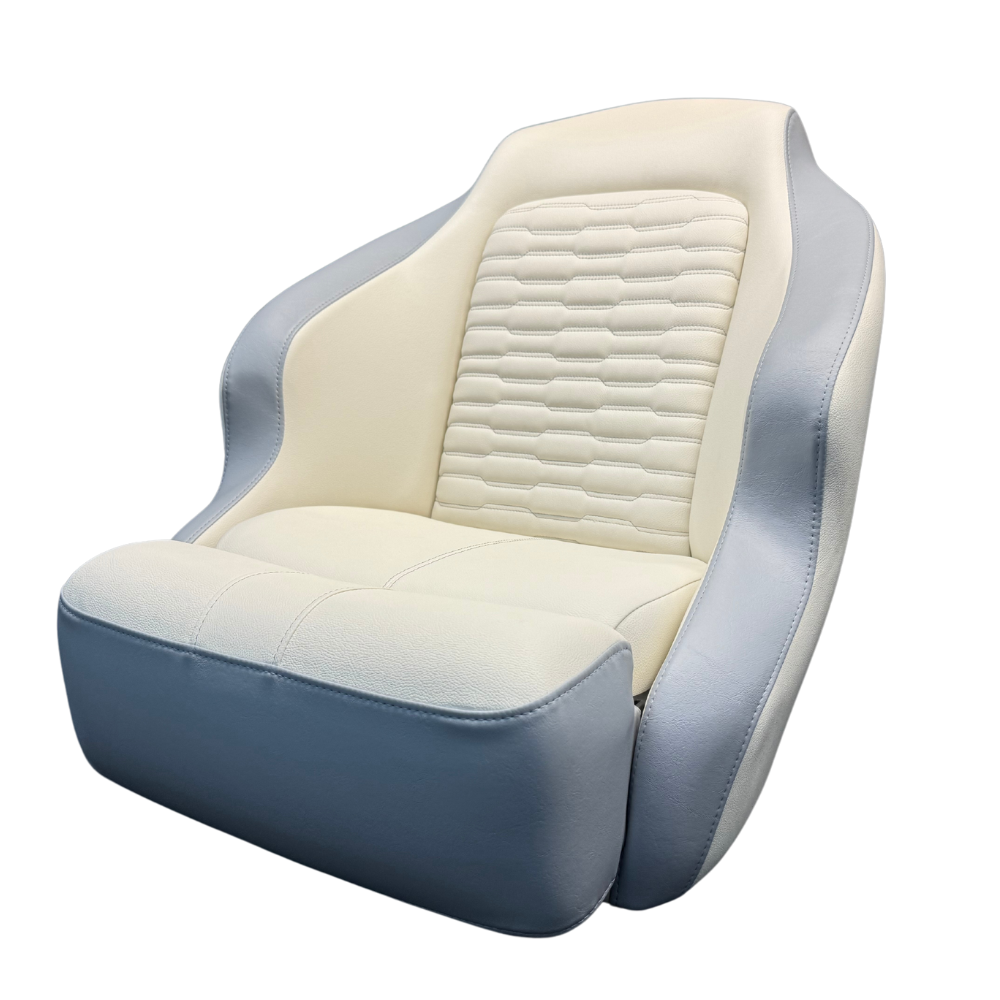 TACO Marine Anclote Bucket Seat Ivory & Marble, premium bucket seat, clearance bucket seat